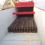 gen view of pipes stowage in lower as well in tweendeck